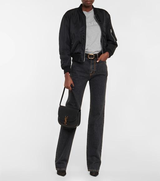 SAINT LAURENT Bomber Corto In Black