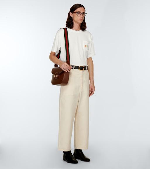 GUCCI Round Glasses In Black-green-transparent