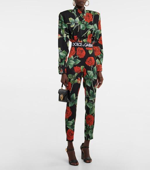 DOLCE & GABBANA Women Devotion Small Leather Handbag In Black