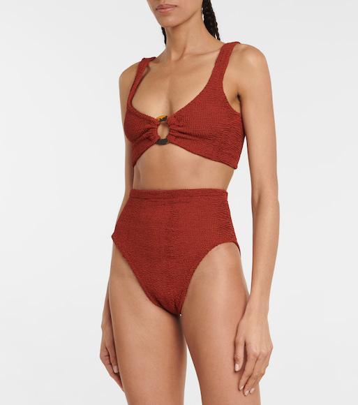 THE ROW Ginza Flip-flop Smooth Calfskin Sandals In Brown