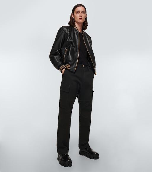 VERSACE Black Cotton T-shirt