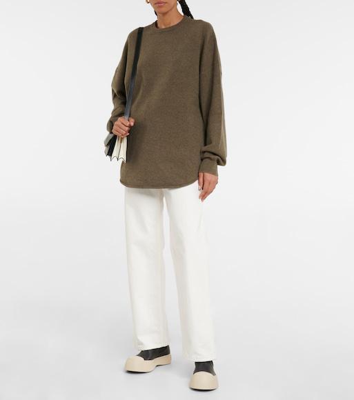 THE ROW Lesley Straight Crop Jeans In White