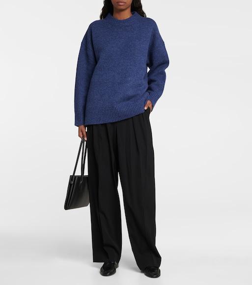 THE ROW Igor High-rise Wide-leg Pants In Night Sky