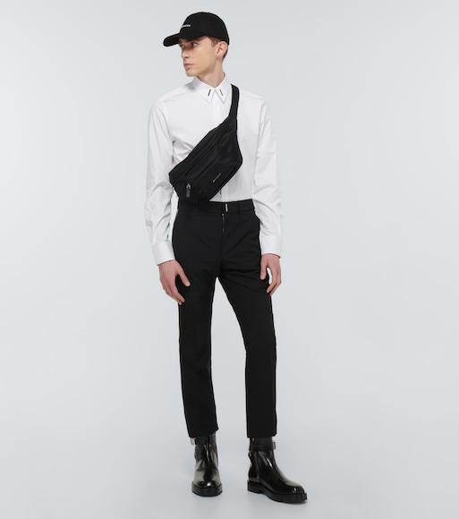 GIVENCHY Round Visor Cap With Embroidered Logo In Black