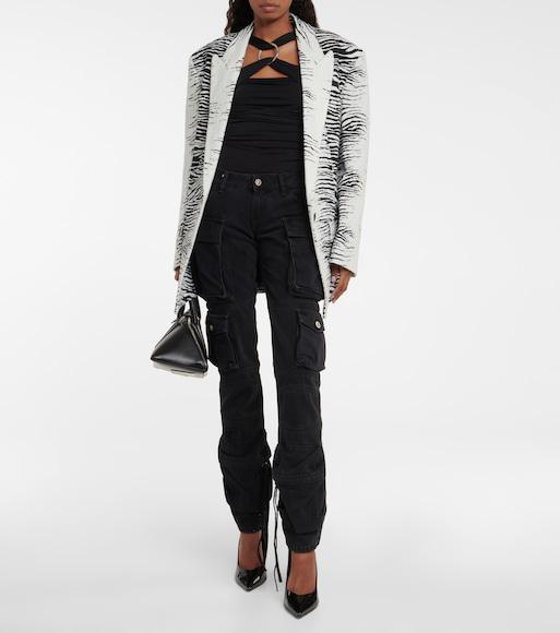 ATTICO Black Cotton Denim Jeans