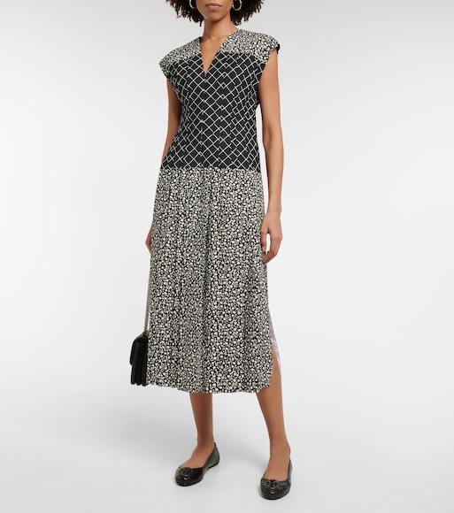 TORY BURCH Minnie Travel Ballet With Metal Logo In Black