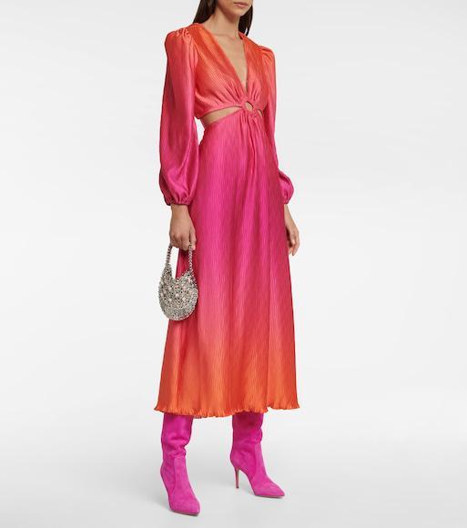 GIANVITO ROSSI Hansen 85 Knee-high Suede Boots In Bloom