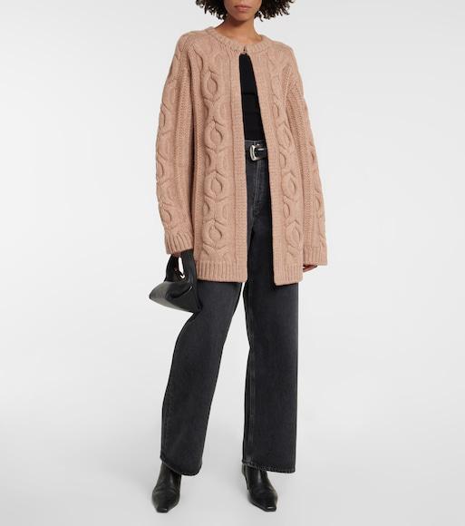 KHAITE Benny Leather Belt In Black