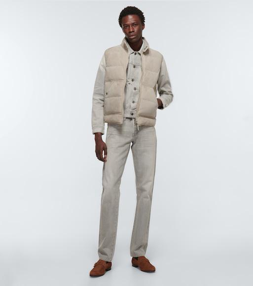 TOM FORD Japanese Selvedge Regular-fit Tapered-leg Jeans In Silv Sld