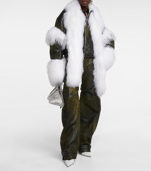 ATTICO Cheope Pointed Toe Pump In White