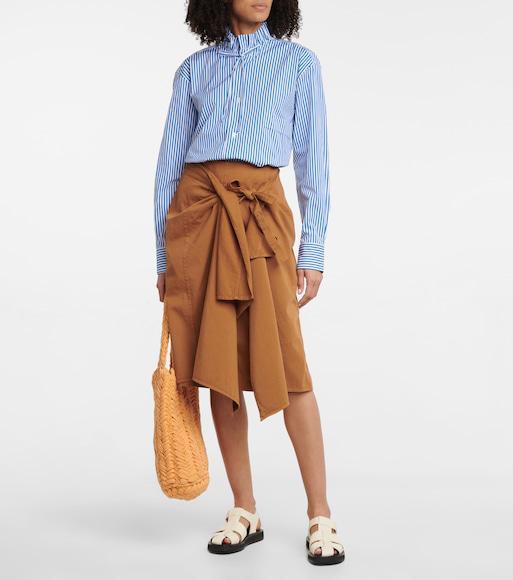 THE ROW Off-white Leather Fisherman Flat Sandals In Ivory