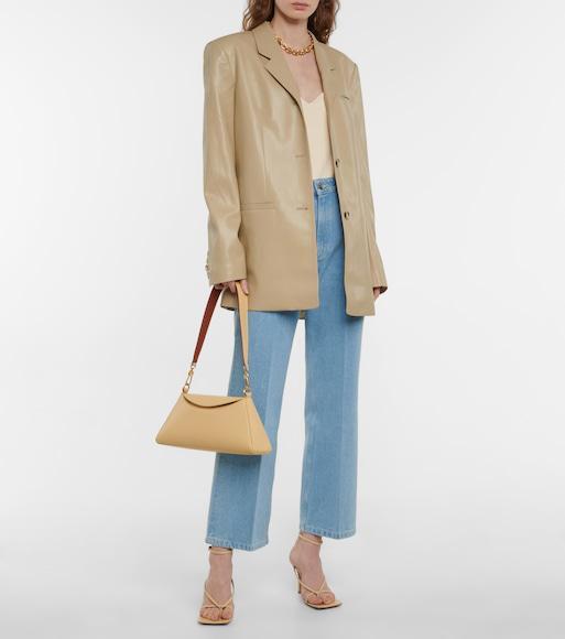 BOTTEGA VENETA Stretch 90 Square-open Toe Sandals In Lambskin In White