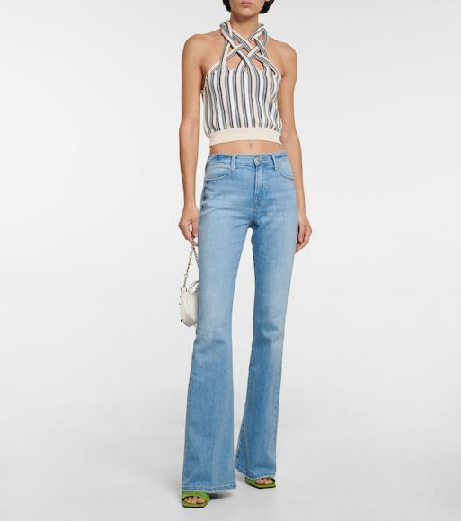 ATTICO Fluorescent Pink Slingback With Pyramid Heel And Square Toe In Green