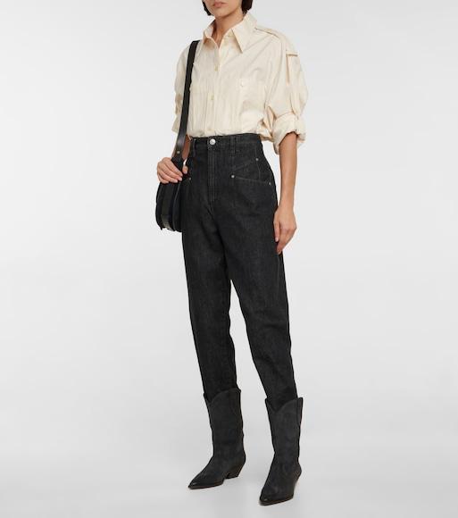 ISABEL MARANT Duerto' Black Western Style Boots In Suede