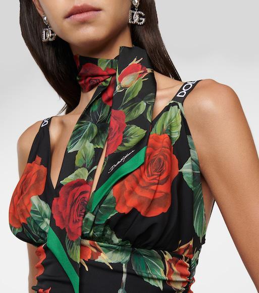 DOLCE & GABBANA Women Devotion Small Leather Handbag In Black