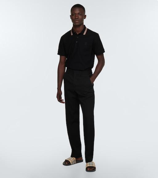 BURBERRY Men Vintage Check Print Slides In Black