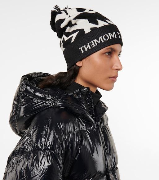 PERFECT MOMENT Cortina Hooded Belted Quilted Down Ski Jacket In Blue