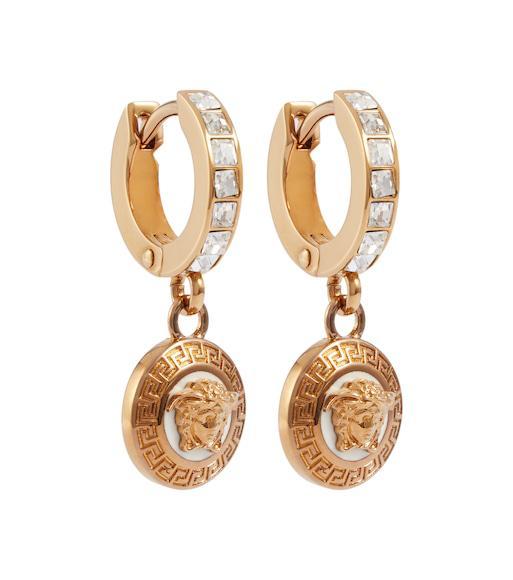 VERSACE Black Leather Medusa Aevitas Double Platform Pumps