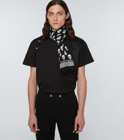ALEXANDER MCQUEEN Cotton Jersey T-shirt In Black