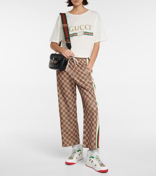 GUCCI 1955 Horsebit Mini Grained-leather Shoulder Bag In Black