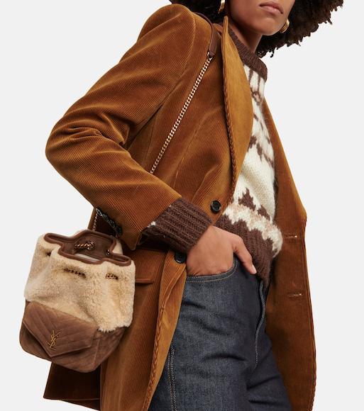 SAINT LAURENT Cassandre Heart Charm Bracelet In Gold