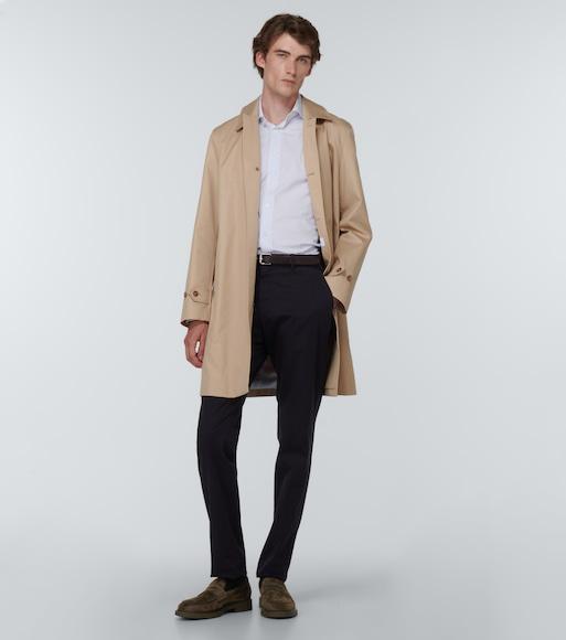 BURBERRY The Mid-length Paddington Heritage Car Coat In Honey