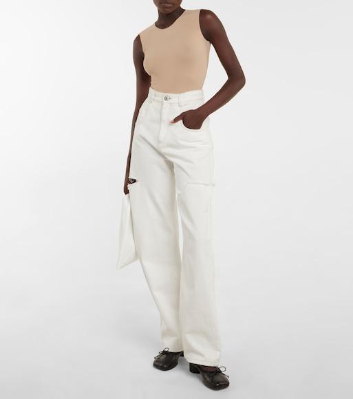 MAISON MARGIELA Women's Sleeveless Bodysuit In Neutrals