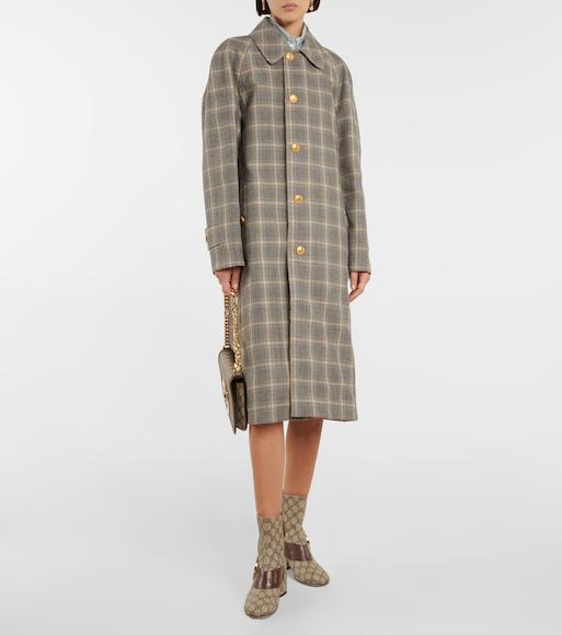 GUCCI Blondie 60 Gg-supreme Canvas Boots In Brown