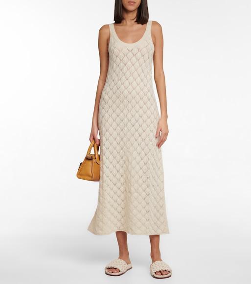 CHLOÉ Kacey Footbed Braided Slides In Grey