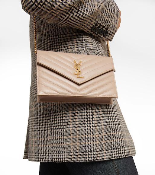 SAINT LAURENT Tribute Platform Sandals In Smooth Leather Beige In Neutral