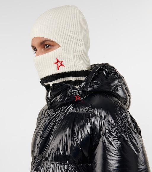 PERFECT MOMENT Cortina Hooded Belted Quilted Down Ski Jacket In Blue