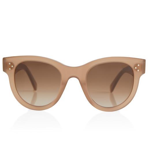 CELINE D-frame Acetate Sunglasses In Brown / Brown