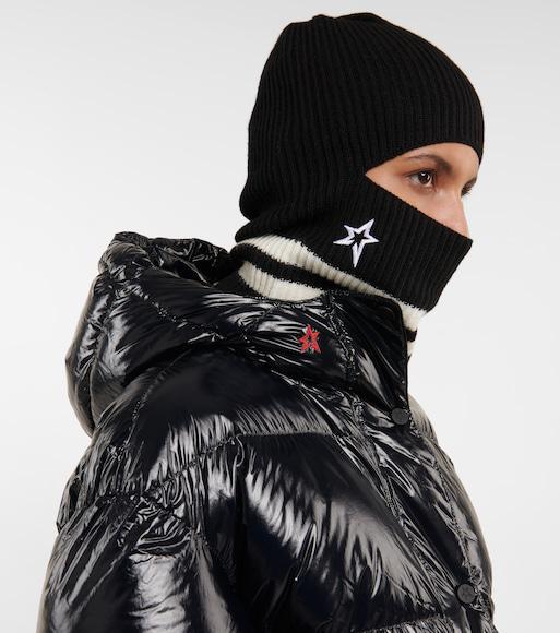 PERFECT MOMENT Cortina Hooded Belted Quilted Down Ski Jacket In Blue