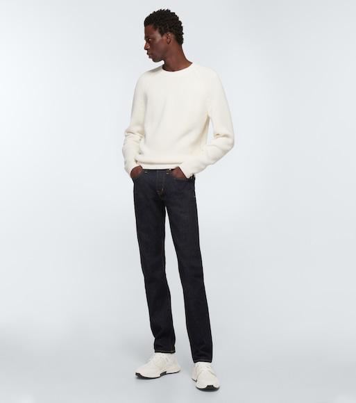 TOM FORD White Lace-up Sneakers