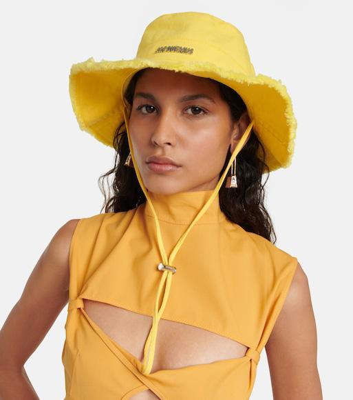 JACQUEMUS La Robe Palmi Stretch Cut Out Midi Dress In 750 Orange