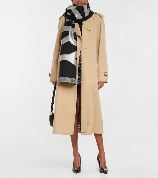 BURBERRY Kensington Long Organic Cotton-gabardine Trench Coat In Beige