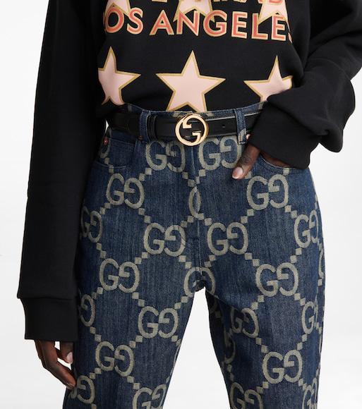 GUCCI 1955 Horsebit Mini Grained-leather Shoulder Bag In Black