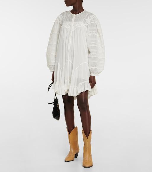 ISABEL MARANT 60mm Luliette Leather Ankle Boots In Natural