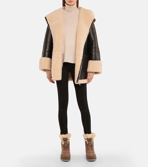 TOTÊME Black Signature Shearling Jacket
