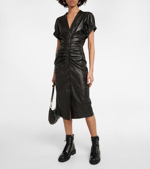 ISABEL MARANT Campa Leather Ankle Boots In Nero