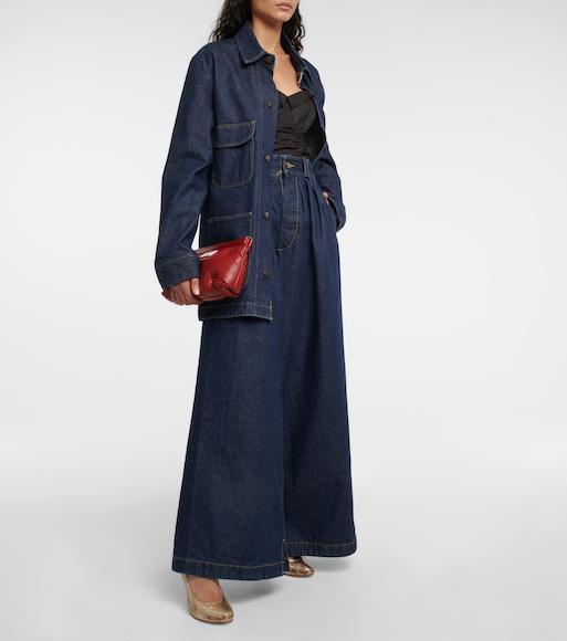 MAISON MARGIELA Distressed Denim Jacket In Blue