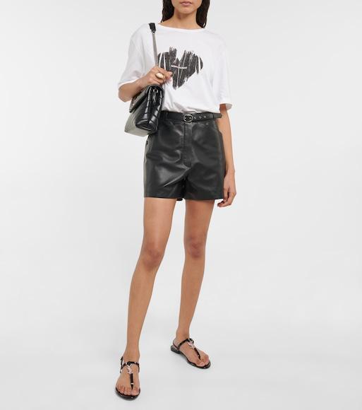 SAINT LAURENT Strappy Flat Sandals Featuring Buckle Detail In Black