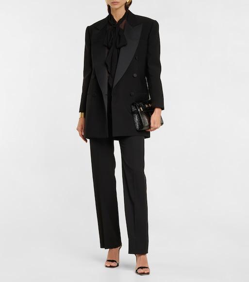 GIANVITO ROSSI Black Patent Ribbon Stiletto 105 Heeled Sandals