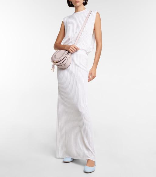 CHLOÉ Blue Lauren Ballerina Flats In 40q Airy Blue