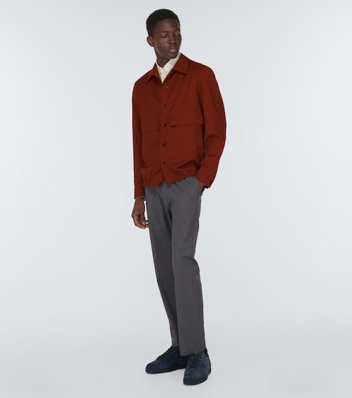 CHRISTIAN LOUBOUTIN Velvet Sneakers Lace-up Eyelet Detailing In Blue