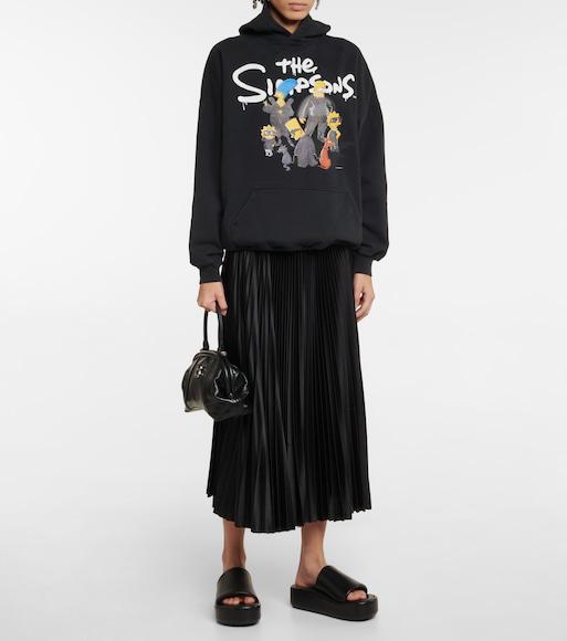 BALENCIAGA Rise Logo-print Leather Platform Slides In Black