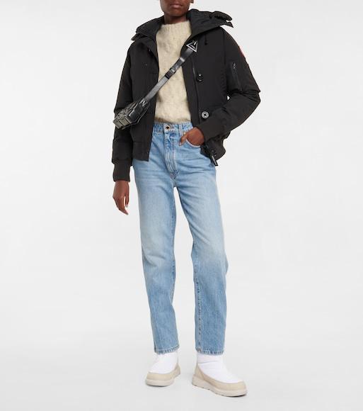 CANADA GOOSE Chilliwack Hooded Shell Down Bomber Jacket In Black