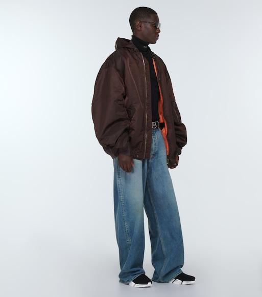 BALENCIAGA Mid-rise Wide-leg Jeans In True Blue