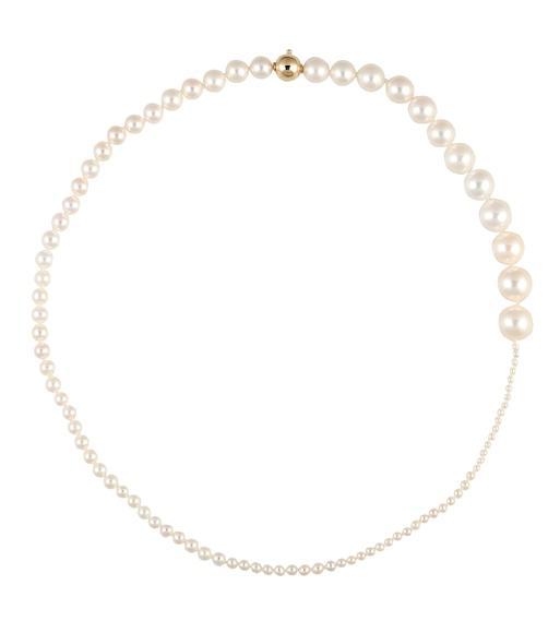 SOPHIE BILLE BRAHE Petite Peggy 14ct Yellow-gold And Freshwater Pearl Necklace In Y Gold
