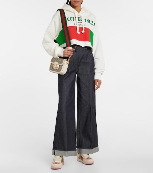 GUCCI Gg Supreme Fabric Sneakers With Web Motif In Multi